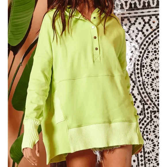 the post Tops - The post Baylee lime hoodie NWOT